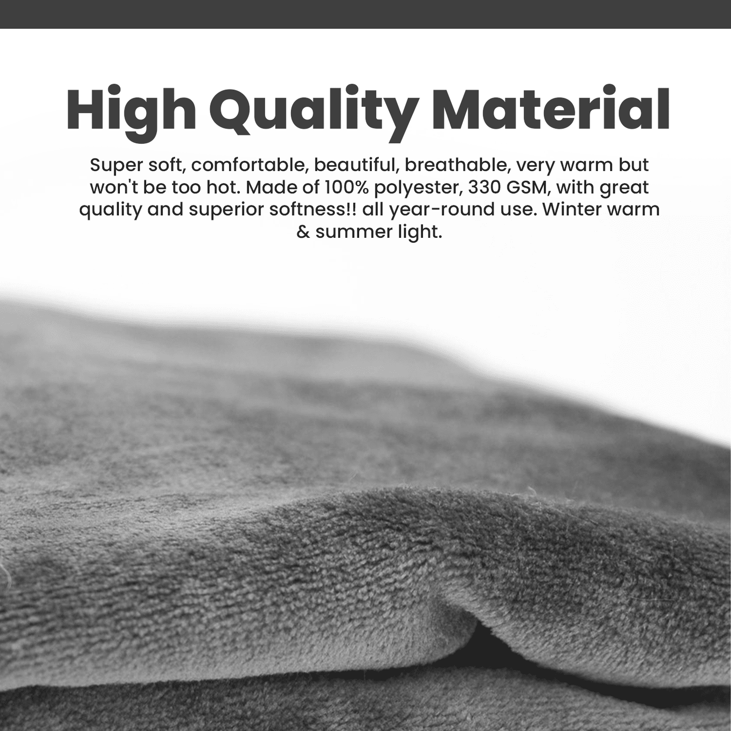 Strlinen Travel Blanket and Pillow - Premium Soft 2 in 1 Airplane Blanket with Soft Bag Pillowcase, Hand Luggage Sleeve and Backpack Clip (Grey)