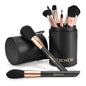 Professional Makeup Brushes Set 14Pcs with Case - AIRWOS Synthetic Foundation Brush, Powder, Eyeshadow, Concealer Make Up Brushes, Pearl Flash Handles