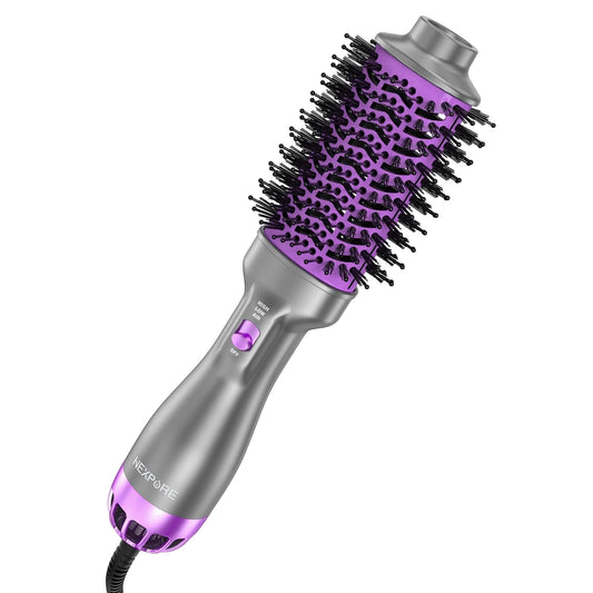 NEXPURE Hair Dryer and Blow Dryer Brush in One, New Upgrade 4 in 1 Hair Dryer Brush with Negative Ion Anti-frizz Ceramic Titanium Barrel