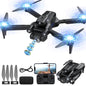 Drone with Camera, FPV Drone with Brushless Motor, One Key Take Off/Landing, Gesture Selfie, 3 Speed Modes, Headless Mode, Drone for Adults and Beginners