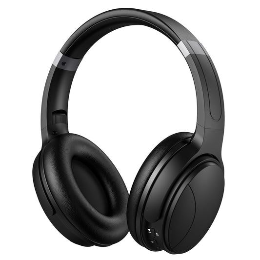 Noise Cancelling Headphones, Wireless Bluetooth Headphones, Over Ear Headphones with Microphone, Black, Q8
